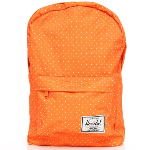 Classic Backpack Orange Polka Dot