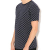 Dot Allover Print Tee Navy