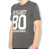 80 Stripes Tee Charcoal Heather