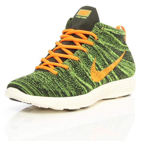 Lunar Flyknit Chukka Black/Total Orange