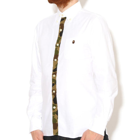 1st Camo Front Panel BD Shirt White