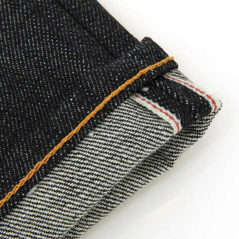 ED-55 Relaxed Red Listed Selvage Denim Blue Un-washed