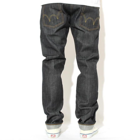 ED-55 Relaxed Red Listed Selvage Denim Blue Un-washed