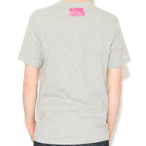 S/S Classic Helmet T Shirt Heather Grey/Raspberry